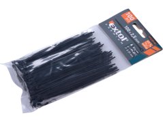 EXTOL PREMIUM 8856152 pásky stahovací na kabely černé, 100x2,5mm, 100ks, nylon PA66