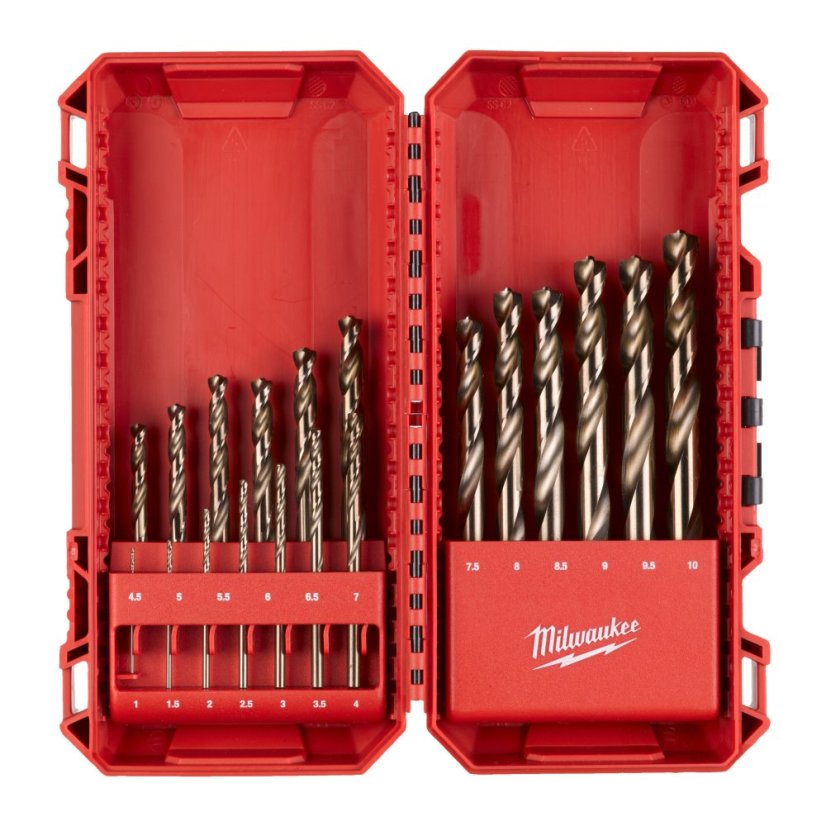 Milwaukee sada sada vrtáků do kovu HSS-Co RED COBALT 19 ks 4932493867