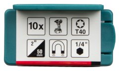 Makita E-26060 torzní bit T40 Impact Premier (E-form) 50mm 10 ks