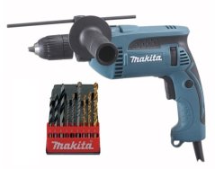 Makita HP1641K1X příklepová vrtačka s příslušenstvím