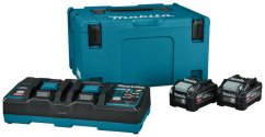 Makita 1911D8-0 sada Li-ion XGT 40V 2xBL4040F+DC40RB+Makpac