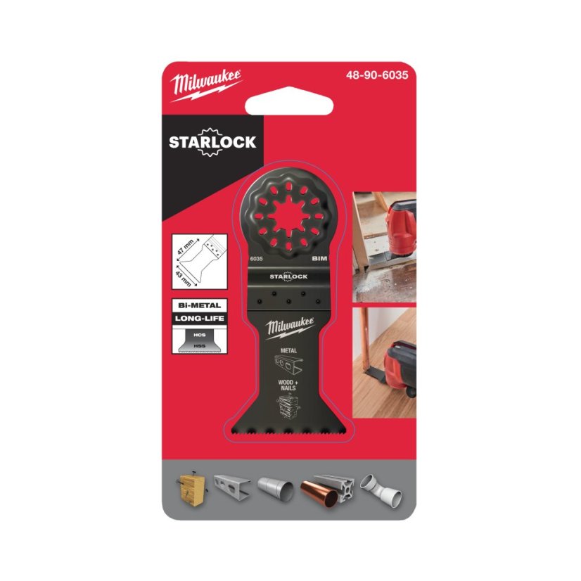 Milwaukee nůž na ponorné řezy do multimateriálu 43x47mm 48906035