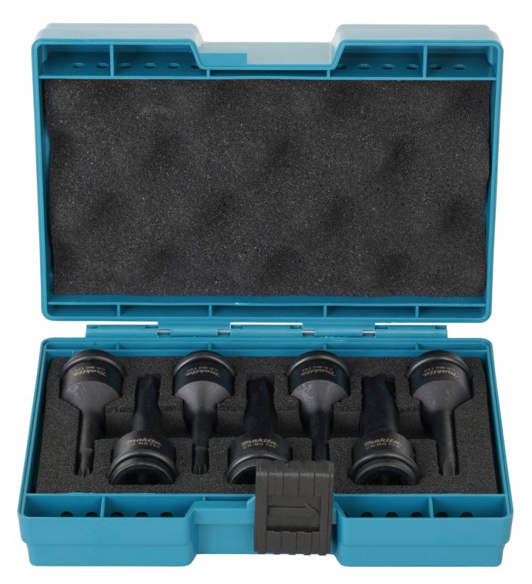 Makita E-23628 sada nástrčných klíčů torx 1/2", čtyřhran IMPACT BLACK 7 ks