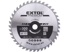 EXTOL PREMIUM 8803246 kotouč pilový s SK plátky, O 300x3,0x30mm, 40T