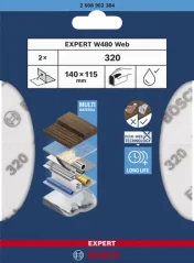 Bosch brusná síť Expert W480 web, G320, 2ks 2608902384