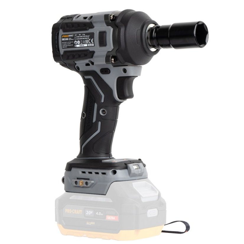 Procraft Industrial IW550Abb aku rázový utahovák 1/2" 550 Nm 20 V (bez baterie a nabíječky)