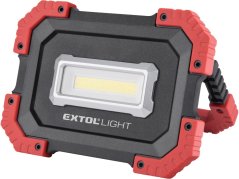 EXTOL LIGHT reflektor LED, 1000lm, USB nabíjení s powerbankou, Li-ion