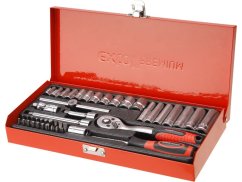 EXTOL PREMIUM 8818360 hlavice nástrčné sada 45ks 1/4"