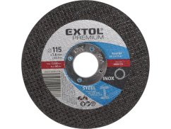 EXTOL PREMIUM 8808110 kotouč řezný na ocel/nerez, O 115x1,6x22,2mm