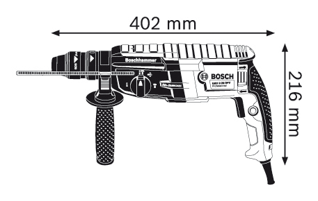 Bosch GBH 2-28 F vrtací kladivo s SDS-plus