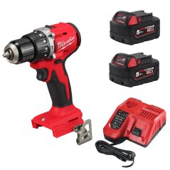 Milwaukee ELVINSET19 M18 BLPDRC aku příklepová vrtačka + 2x 5Ah M18B5