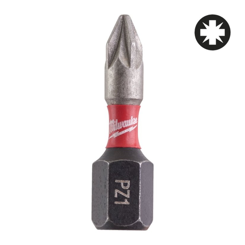 Milwaukee šroubovací bity PZ 1x25 mm Shockwave™ Impact Duty 25 ks 4932430861
