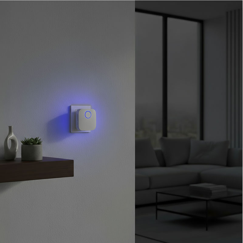 Solight 1L80 bezdrátový zvonek, do zásuvky, 180m, bílý, learning code