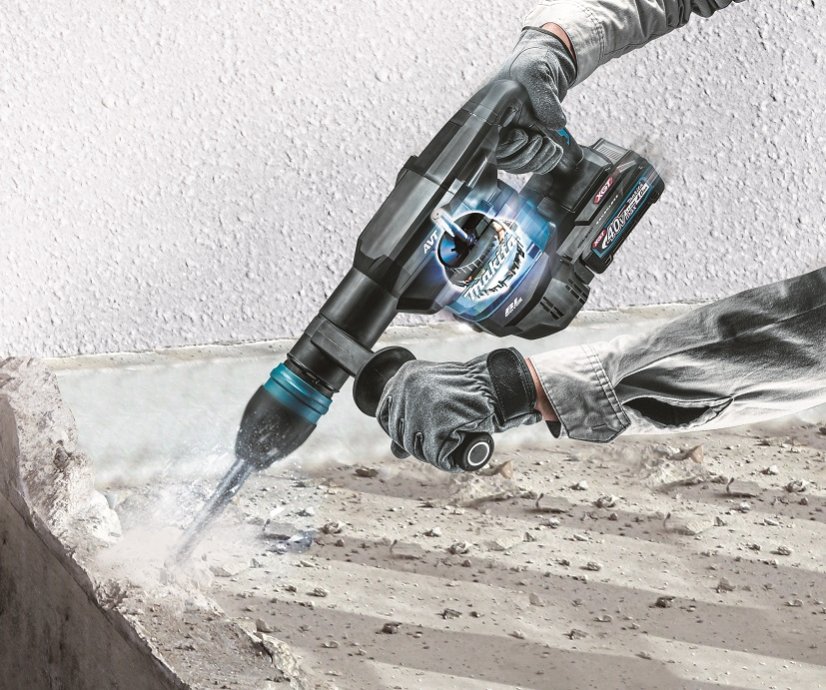 Makita HM001GM201 aku bourací kladivo SDSMax s AWS Li-ion XGT 40V/4,0Ah