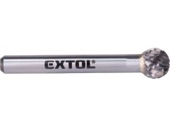 EXTOL INDUSTRIAL 8703734 fréza karbidová, kulová, pr.10mm/stopka 6mm,sek střední (double-cut)