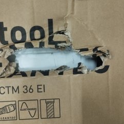 Festool 577884-V CTL 36 EI AC mobilní vysavač CLEANTEC PONIČENÁ KRABICE ŠKRÁBANCE NA VYSAVAČI