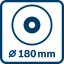 Průměr disku 180 mm. Průměr disku 180 mm.