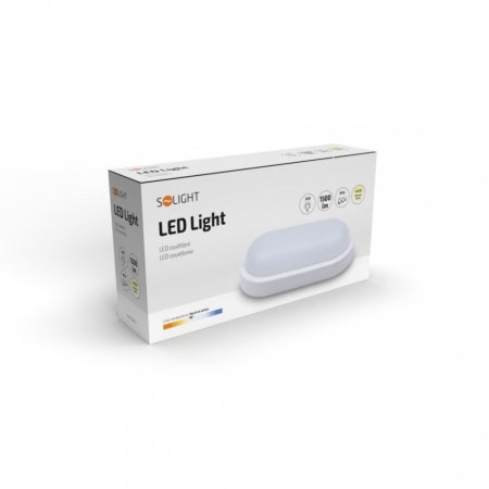 Solight WO749 LED venkovní osvětlení oválné, 20W, 1500lm, 4000K, IP54, 26cm