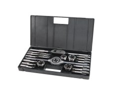 EXTOL PREMIUM 8816502 závitníky a závitová očka sada 23ks, M12-M20