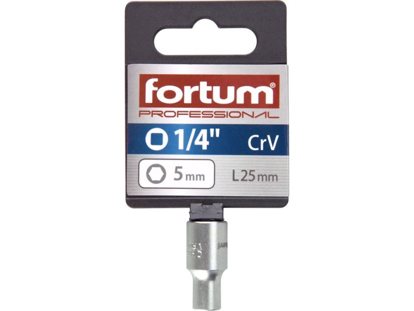 FORTUM 4701404 hlavice nástrčná 1/4", 5mm, L 25mm