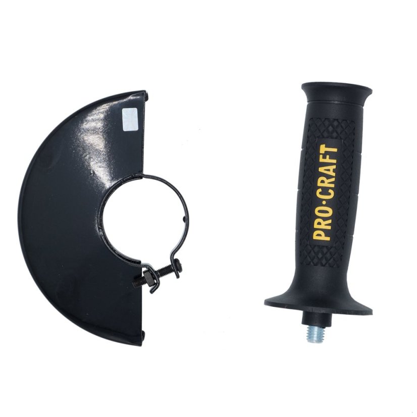 Procraft SPW1050 Bruska úhlová 125mm PW1050 + 10x řezný kotouč, 2x lamelový kotouč