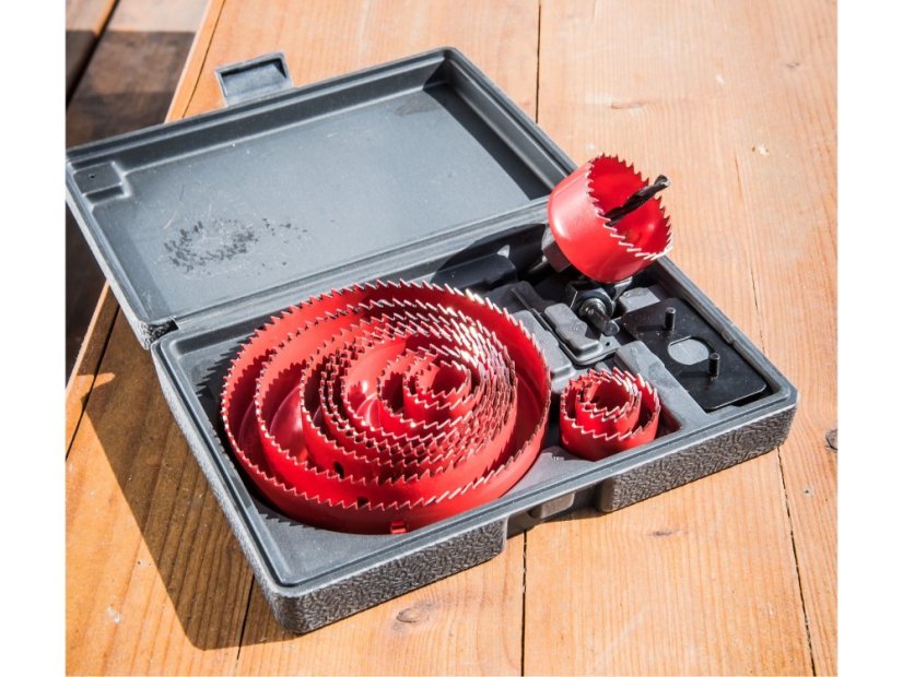 EXTOL PREMIUM 8801605 vrtáky vykružovací korunkové, 13průměrů O 19-127mm