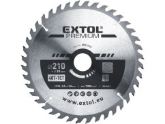 EXTOL PREMIUM 8803236 kotouč pilový s SK plátky, O 210x3,0x30mm, 40T