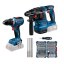 Bosch GSR 18V-65 + GBH 18V-22 + 45 dílná sada bitů + 3 dílná sada vrtáků SDS-plus-5 18V bez aku 0615V0003E