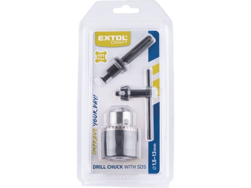 EXTOL CRAFT 79998 SDS-Plus redukce + hlava na vrtačku, 1,5-13mm