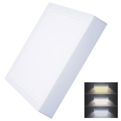 Solight WD175 LED mini panel CCT, přisazený, 24W, 1800lm, 3000K, 4000K, 6000K, čtvercový