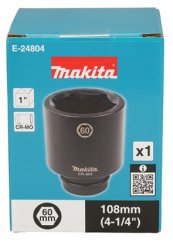 Makita E-24804 klíč nástrčný hluboký 1", čtyřhran, 60x108 mm