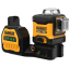 DeWalt DCE089NG18-XJ 12V nebo 18V 3 x 360° zelený laser, dosah bez/s detektorem 35/50 m, bez akumulátoru a nabíječky