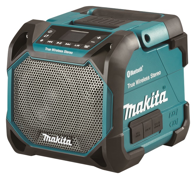 Makita DMR203 aku přehrávač s USB a Bluetooth, Li-ion CXT 10,8/12V,LXT14,4/18V, bez aku Z Makita DMR203 aku přehrávač s USB a Bluetooth, Li-ion CXT 10,8/12V,LXT14,4/18V, bez aku Z