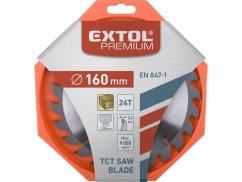 EXTOL PREMIUM 8803213 kotouč pilový s SK plátky, O 160x2,6x20mm, 24T