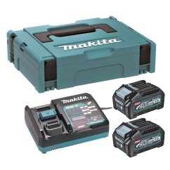 Makita 191J97-1 sada Li-ion XGT 40V 2x akumulátor BL4040 + nabíječka DC40RA