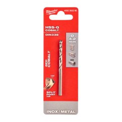 Milwaukee 4,2 mm vrták do kovu HSS-G Co 4932363260