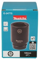 Makita E-24773 klíč nástrčný hluboký 1", čtyřhran, 46x90 mm