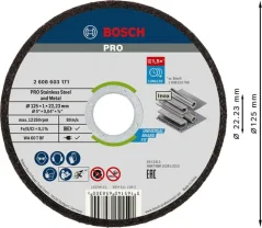 Bosch kotouč řezný 125x1mm Pro/100ks/balení 2608626113