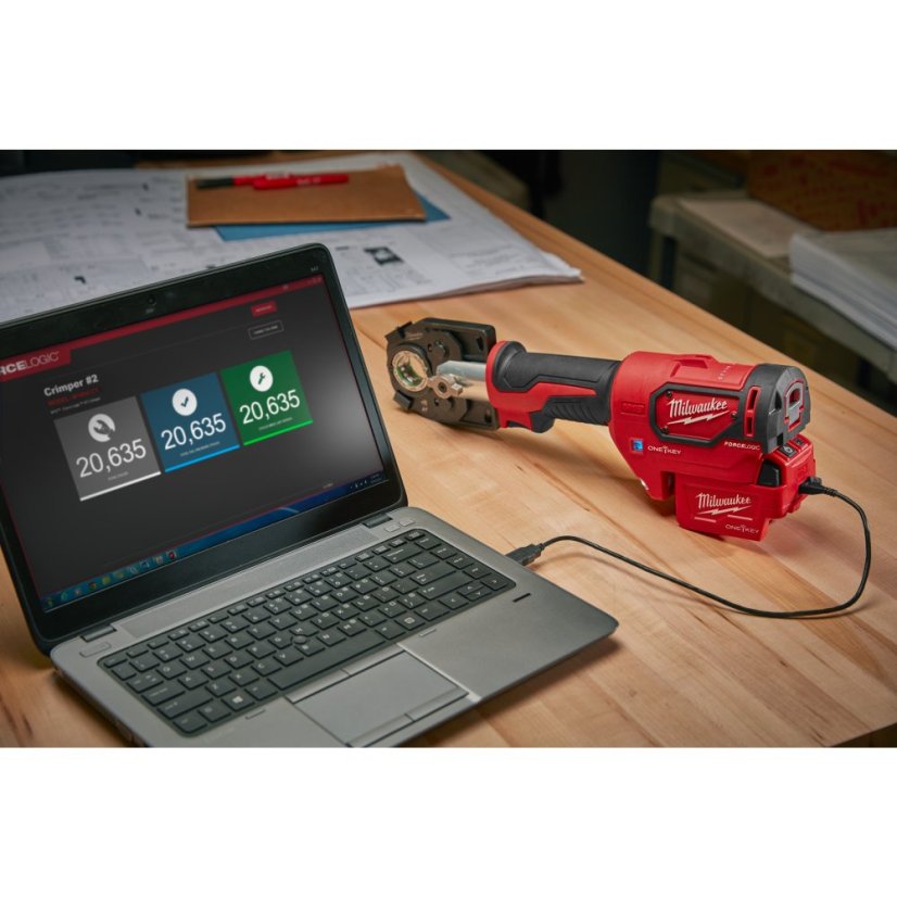 Milwaukee M18 HCCT-201C FORCE LOGIC Hydraulické krimpovací kleště na kabely 53 kN  1x 2Ah 4933451194