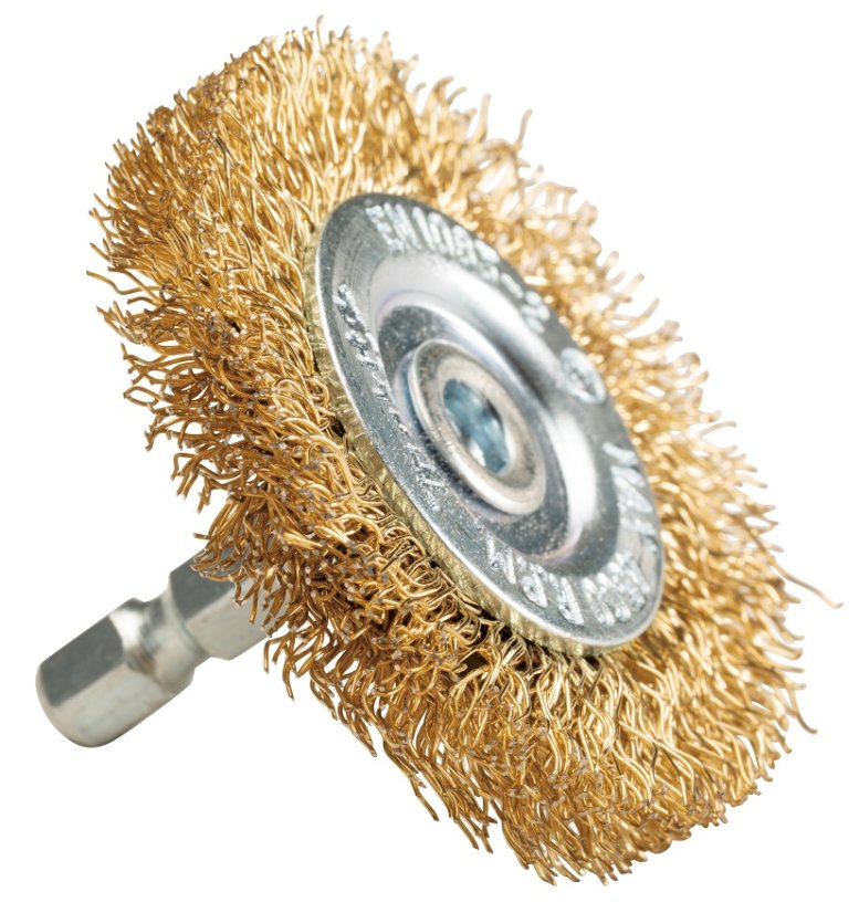 Makita D-73667 kotoučový kartáč potažený mosazí pr. 50 mm Makita D-73667 kotoučový kartáč potažený mosazí pr. 50 mm