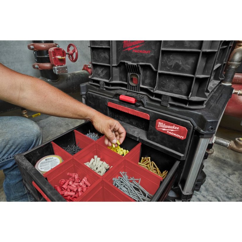 Milwaukee PACKOUT™ box na nářadí se 4 zásuvkami - Packout 2 Drawer Tool Box 4932472129