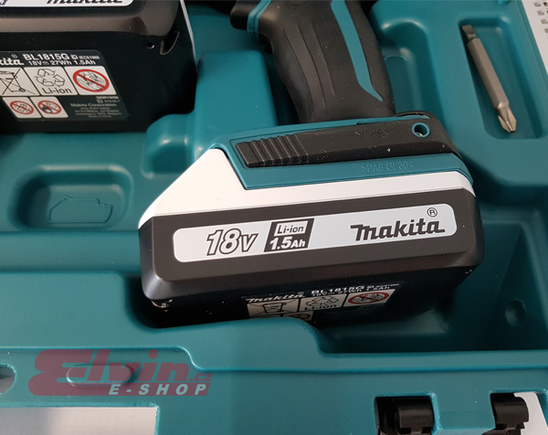 Makita HP457DWE aku šroubovák  Li-ion 18V 1,5Ah G serie