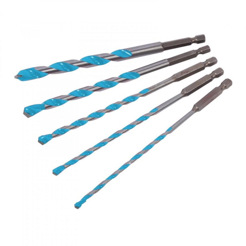 XTLINE XT680512 sada 5 dílná univerzálních vidiových vrtáků 4-12 mm 1/4" šestihran plastový obal XTLINE XT680512 sada 5 dílná univerzálních vidiových vrtáků 4-12 mm 1/4" šestihran plastový obal