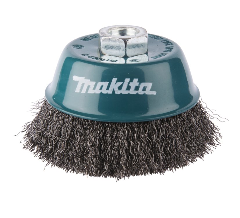 Makita D-29284 miskovitý kartáč z ocelového drátu,vlnitý drát 0,3mm,100mm