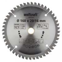 Wolfcraft pilový kotouč jemné řezy pr.165x20,16 Z48 6621000