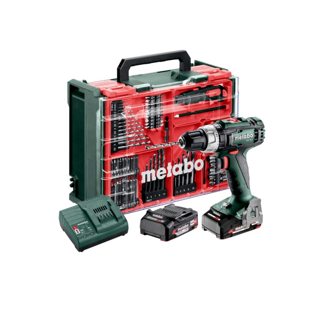 Metabo 602317710 SB 18 L SET aku příklepová vrtačka 18V 2x2Ah