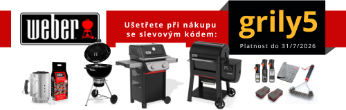 Banner slevový kupon na značku WEBER
