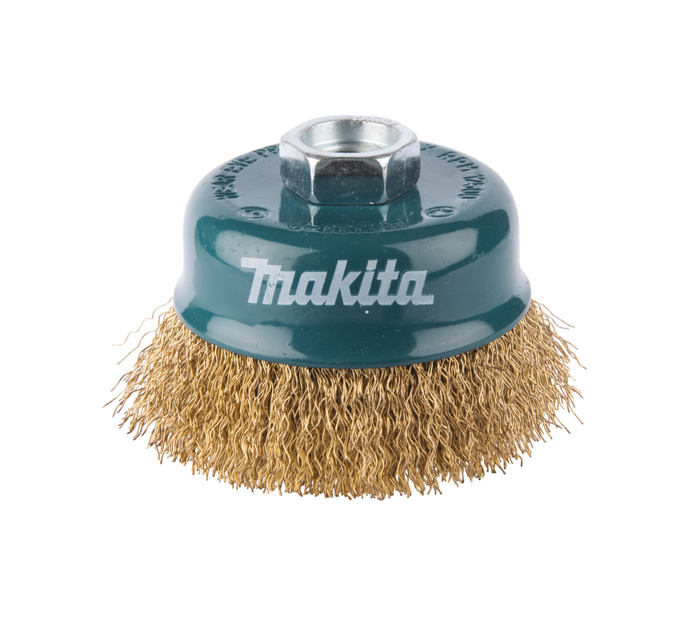 Makita D-39768 hrncový kartáč mosazný drát vlnitý 75mm M14