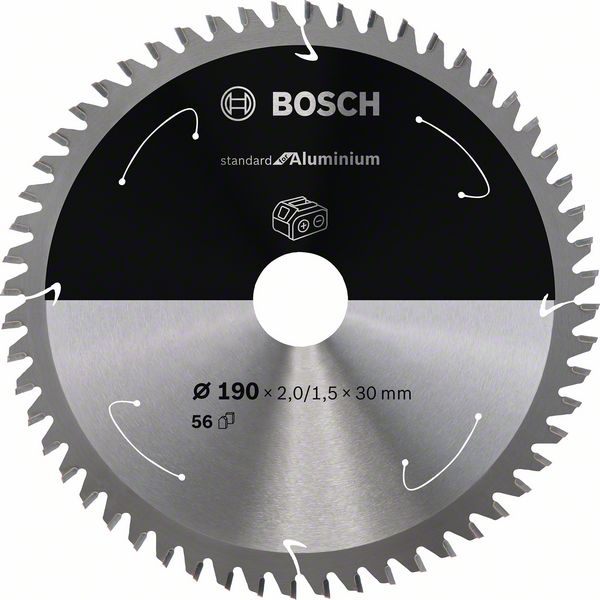 Bosch 2608837771 pilový kotouč 190×2/1,5×30 56Z Standard for Aluminium pro akumulátorové pily