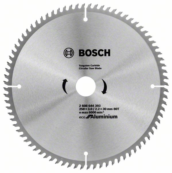 Bosch pilový kotouč Eco for Aluminium 250x3.0/2.2x30, 80T 2608644393